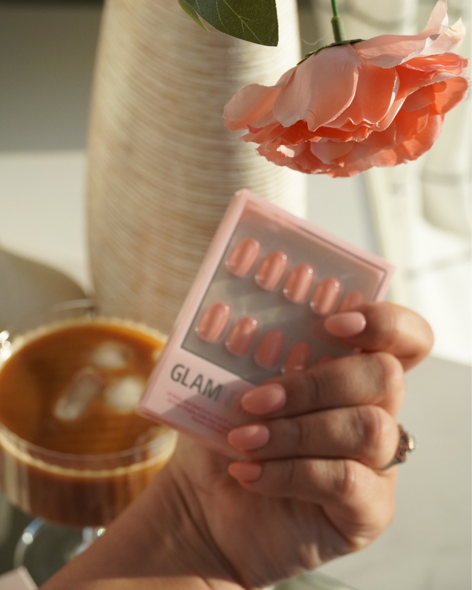 Peach coral glamnetic press on nails for spring and summer! 

#LTKBeauty #LTKSeasonal #LTKGiftGuide