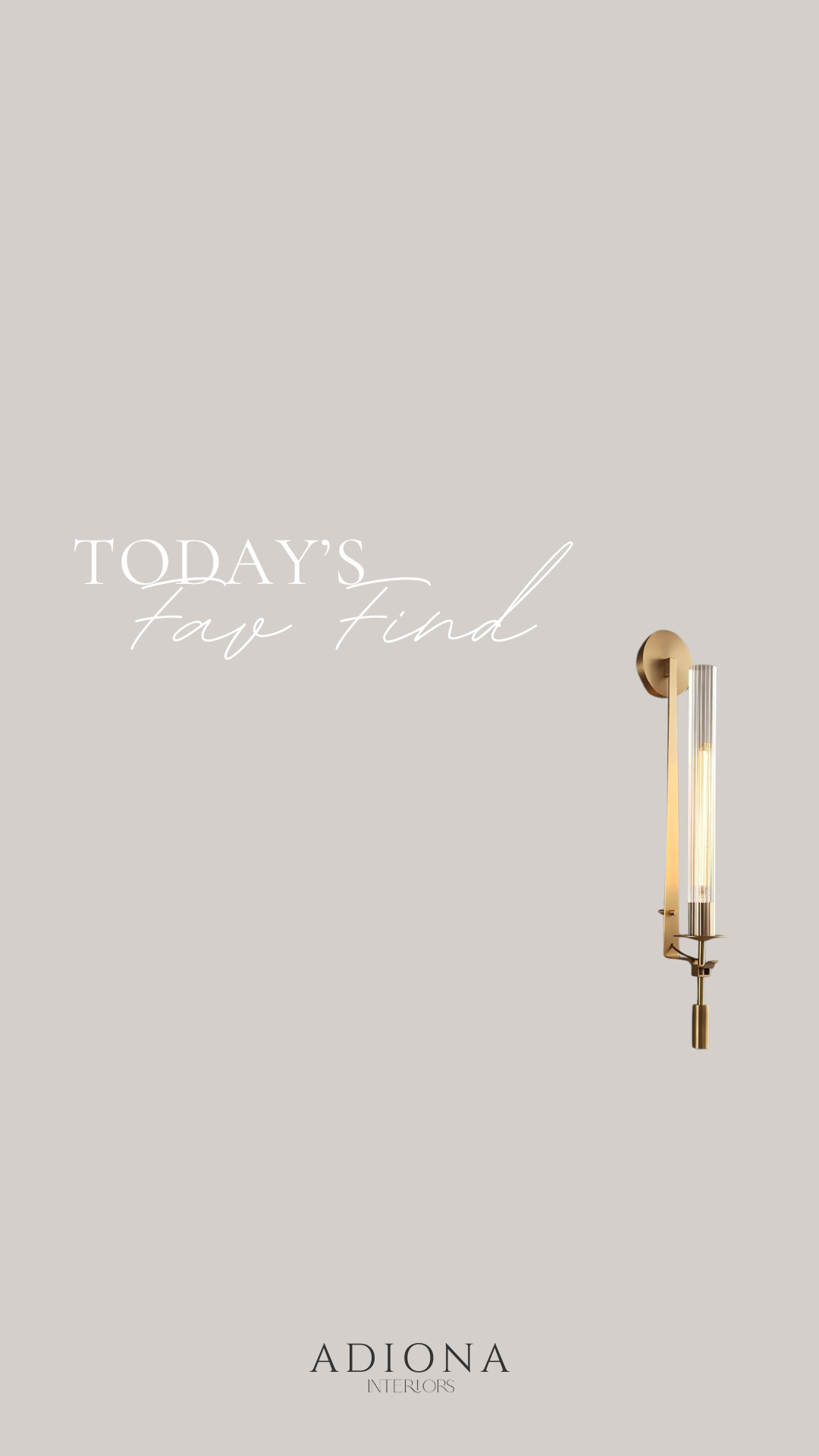 Today's favorite find

interior lighting, home decor, wall sconce  

 #LTKHome