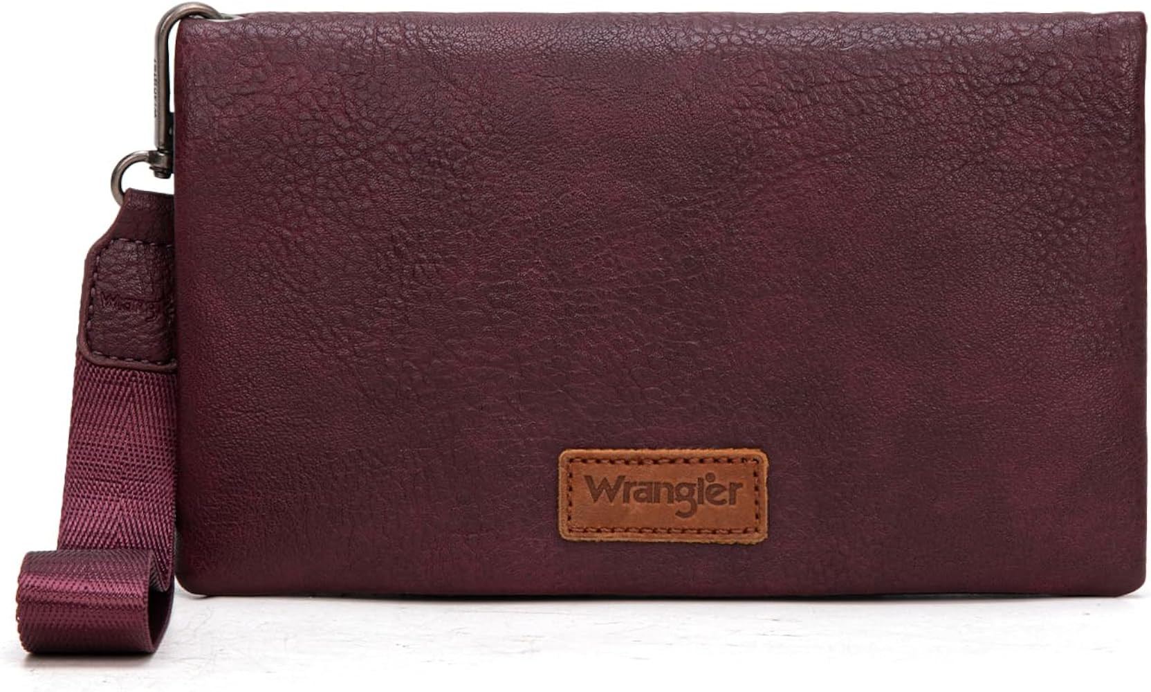 Wrangler Womens Wristlet Wallet RFID Blocking Bifold Clutch Credit Card Holder Purse with Crossbo... | Amazon (US)