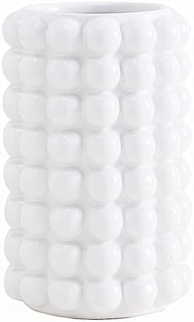 Anding White Vase. Flowers. White Ceramic Vase for Home Decor. Pampas Grass Vase. Boho Vase.Moder... | Amazon (US)