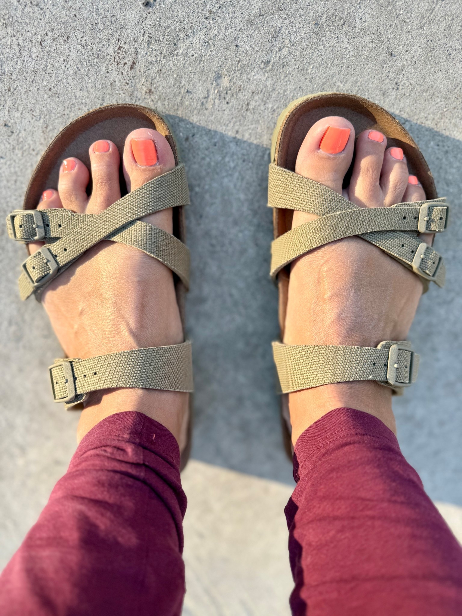 If you've been eyeing Birkenstocks but don’t want to drop $115, this is your sign. You can grab these for as low as $69.99 with free shipping—that’s 40% off what they cost on the Birkenstock website TODAY ONLY. New customers can use code HSN2025 to drop the sale price from $79.99.
I’m officially 38 and just got my first-ever pair of real Birks. Took me long enough, right? And yeah, my toenail polish came out a little brighter than planned, but it screams spring break 🌺. These are definitely coming with me.
Speaking of spring break—is it next week for you too? We’re headed to Florida (big surprise) and planning to catch a Detroit Tigers spring training game ⚾ for my little guy’s third birthday on Friday. Thinking about hitting up Legoland too, so if you have any tips, send them my way.
There are five colors to pick from, including this classic faded khaki, a light eggshell, and some fun options like blue, pink, and silver. These fit true to size for me, and I can’t wait to break them in—maybe at Legoland. Let me know if you grab a pair and which color you go for.

#LTKShoeCrush #LTKFindsUnder100 #LTKTravel