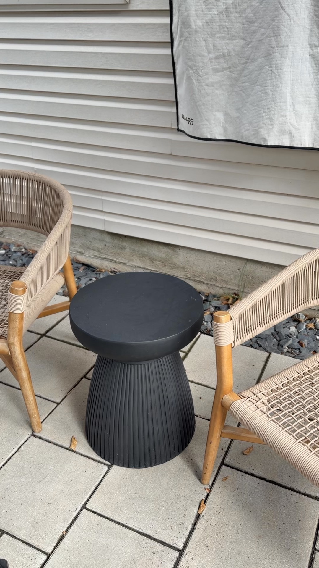 #ad I adore this outdoor fluted table from @lowes . This is highly durable and can be used indoors or outdoors. Excited to spruce up our backyard for spring. #LowesPartner

#LTKSaleAlert #LTKSeasonal #LTKHome