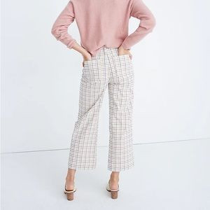 Madewell Emmett Wide-Leg Crop Pants in Rainbow Windowpane | Poshmark