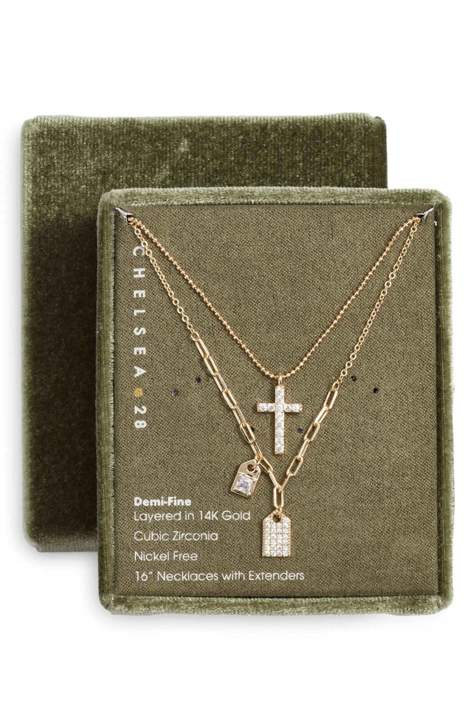 Set of 2 Pendant & Charm Necklaces | Nordstrom