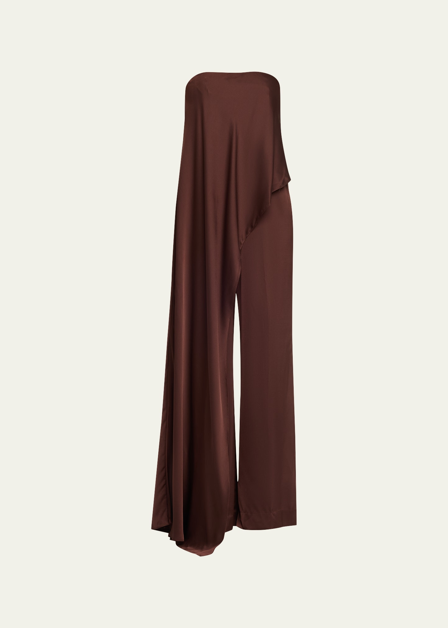 Halston Sonia Strapless Draped Wide-Leg Jumpsuit | Bergdorf Goodman