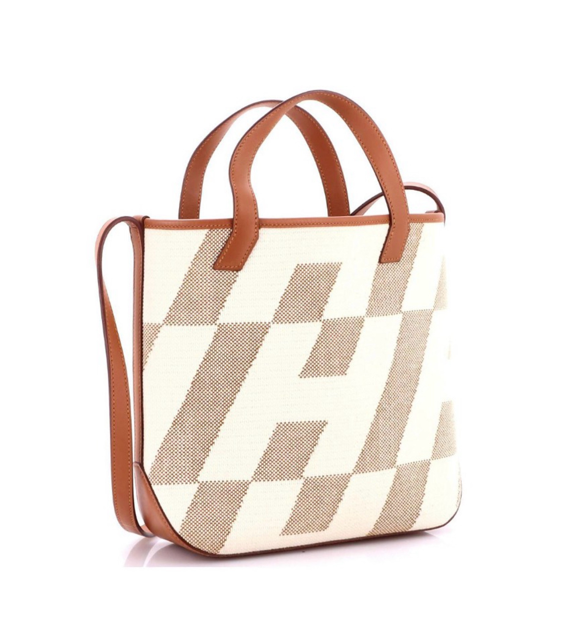 Pre-owned Hermes
27 Cabas H en Biais Tote Canvas with Leather

3.5" handle drop, 14" strap drop
Exterior Color: Brown; Interior Color: brown
Dimensions: 10"W x 10"H x 4"D

#LTKSeasonal #LTKTravel #LTKWorkwear