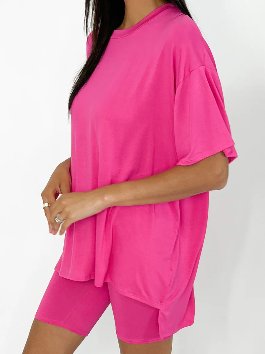 Novi Tee + Shorts Set | Fuchsia | +Plus Available | Talulah