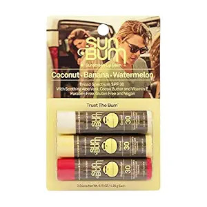 Sun Bum SPF 30 Sunscreen Lip Balm | Vegan and Cruelty Free Broad Spectrum UVA/UVB Lip Care with A... | Amazon (US)