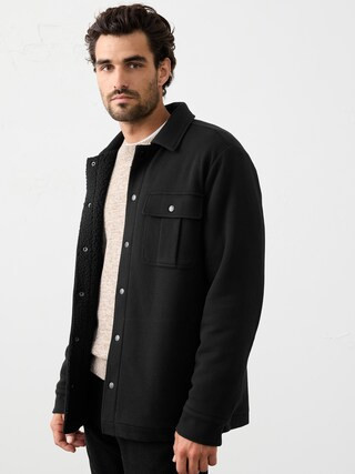 Sherpa Lined Shirt Jacket | Banana Republic Factory
