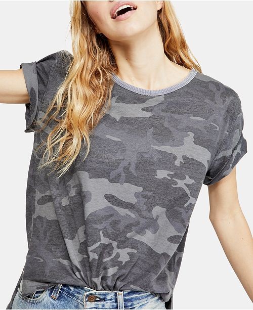 Free People Army Tee & Reviews - Tops - Women - Macy's | Macys (US)