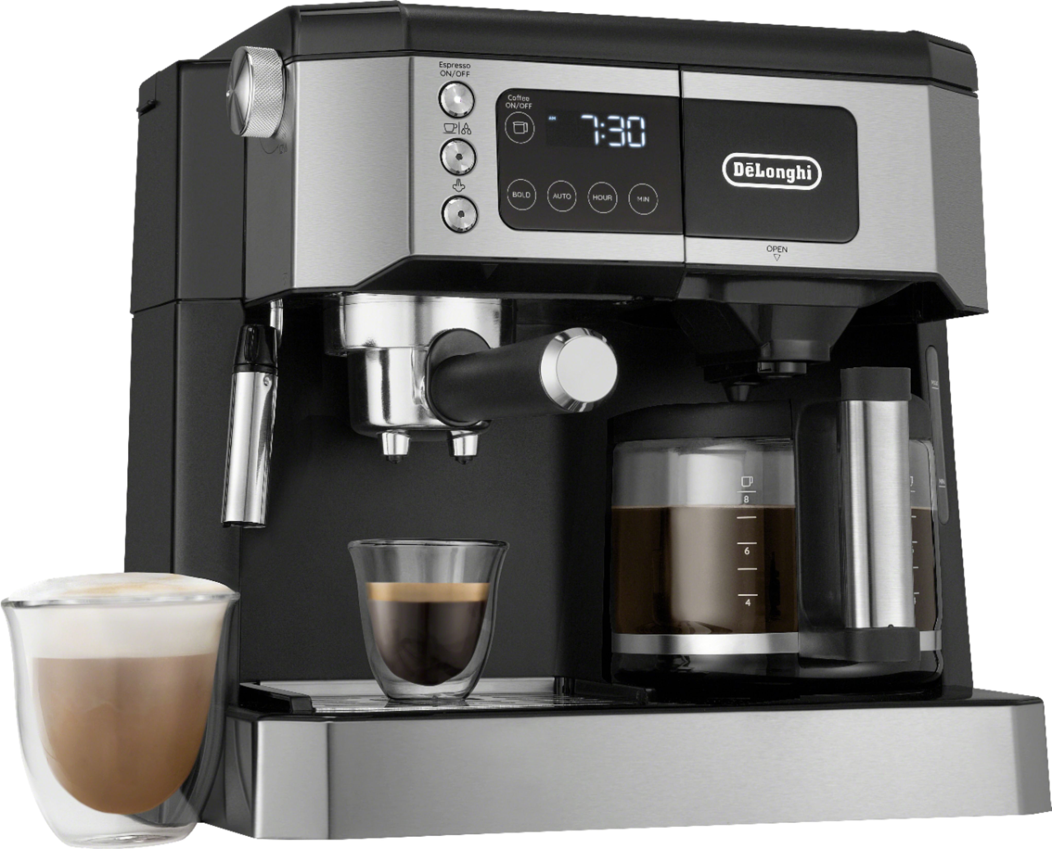 De'Longhi Digital All-in-One Combination Coffee and Espresso Machine Black and Stainless Steel CO... | Best Buy U.S.
