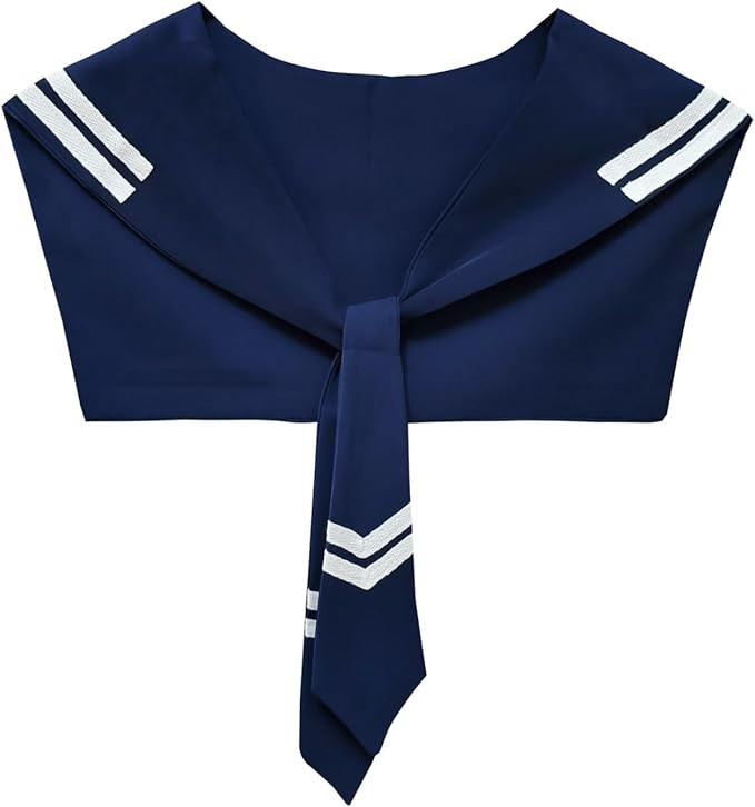 Fake Sailor Collar Women Detachable Top Scarf Necklace Accessory for Dresses, Shirts, Sweaters & ... | Amazon (US)