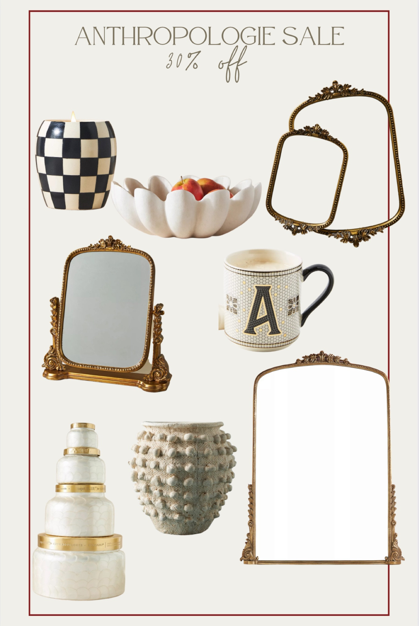 30% off Anthropologie bestsellers
Gift guide
Anthropologie
Primrose mirror
Gifts for her
Anthro

#LTKGiftGuide #LTKsalealert #LTKCyberWeek