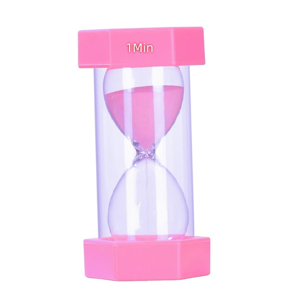 Colorful Sand Timers, Hourglass Sand Timers 1 Minute Sandglass Timer with Protective Cover for To... | Amazon (US)
