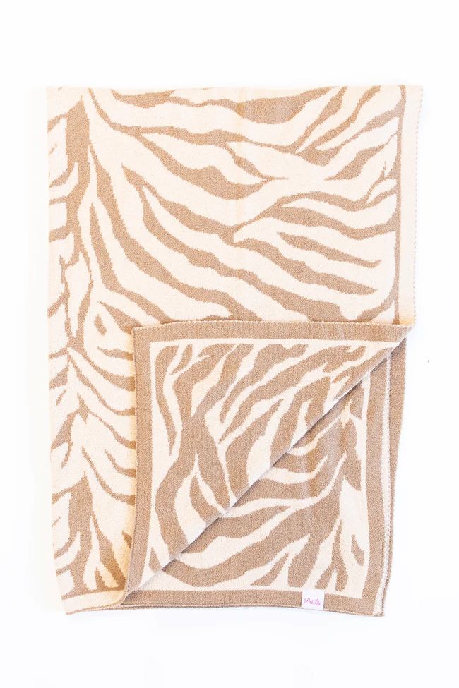 Keep You Warm Animal Print Tan Blanket SALE | The Pink Lily Boutique