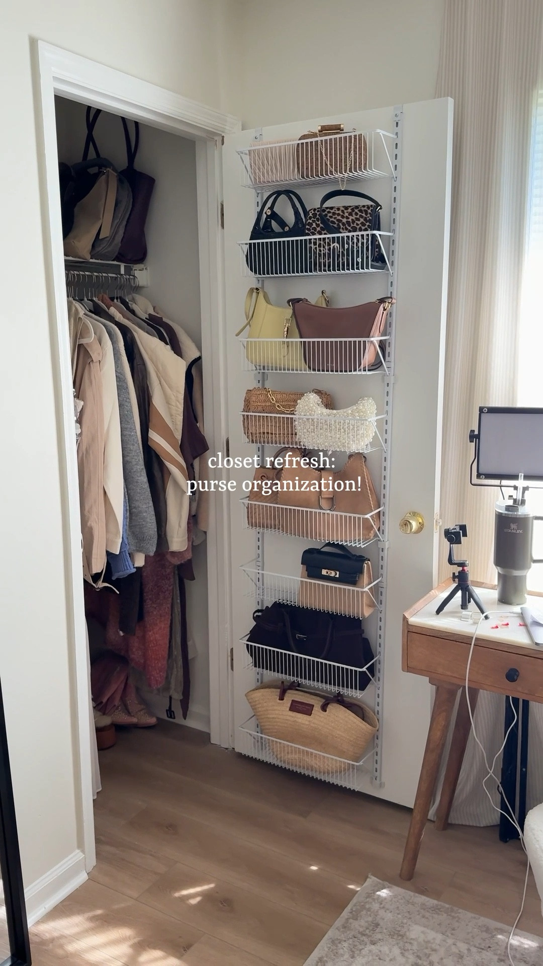 easy & affordable way to organize your purses!! super easy install too 

#LTKItBag #LTKHome #LTKFindsUnder50