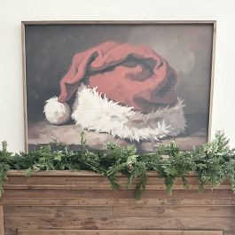 Santa's Hat Framed Wall Art | Antique Farm House