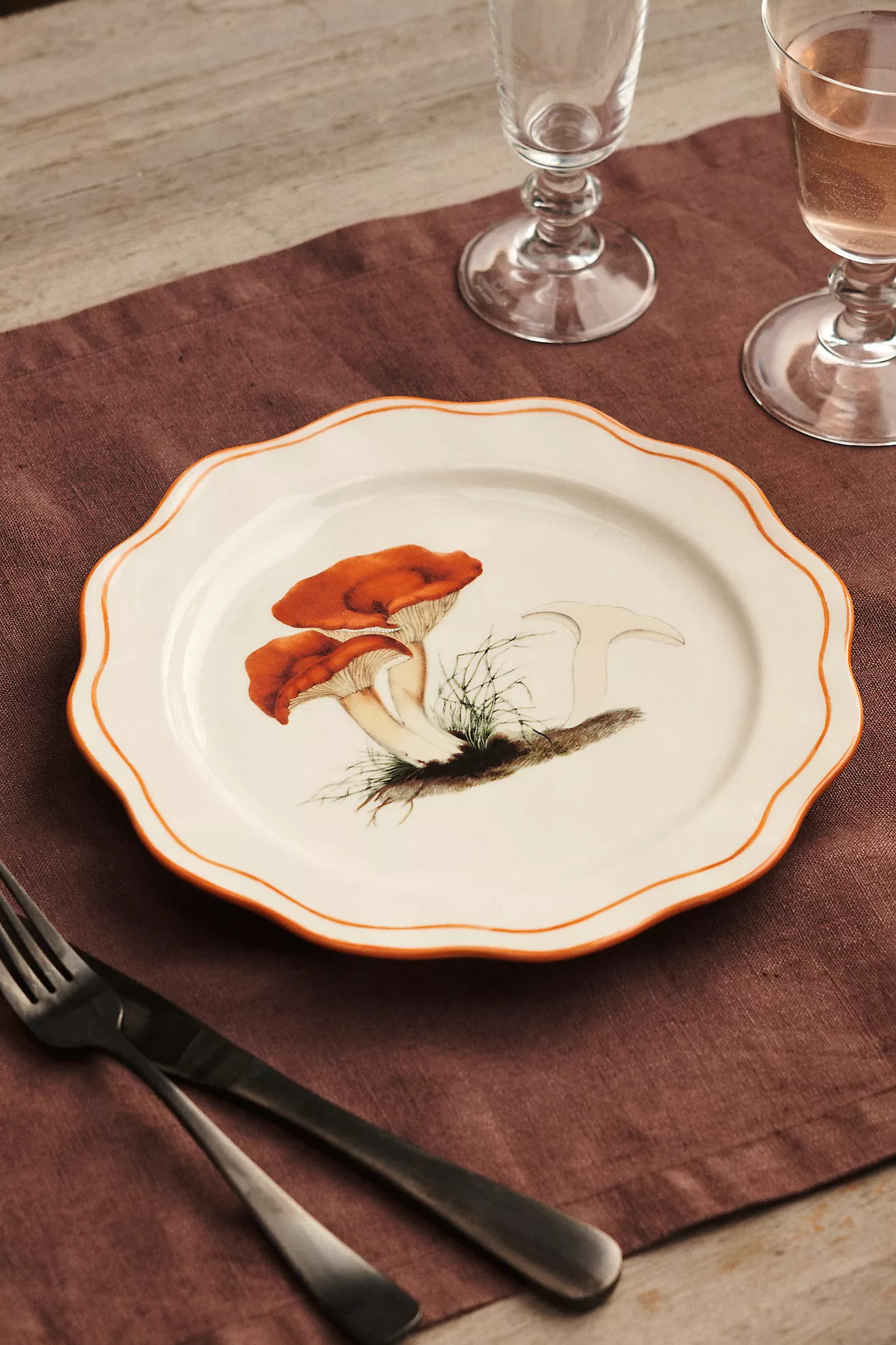Mushroom Ceramic Plate | Anthropologie (US)