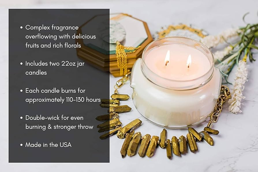 Tyler Candle Company Diva Scented Candle, 22 oz, Pack of 1, Includes a Tyler Candle Company Match | Amazon (US)