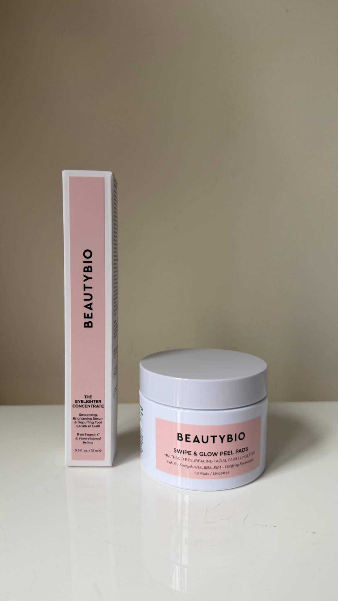 Thank you beauty bio for these - the Swipe & Glow pads combine
AHA, BHA, and, PHA acids to exfoliate and brighten, and the Eyelighter is a vitamin C serum with a cooling applicator to help smooth and depuff while also priming the under eye area!

#LTKselfcare #LTKmorningroutine #LTKBeauty