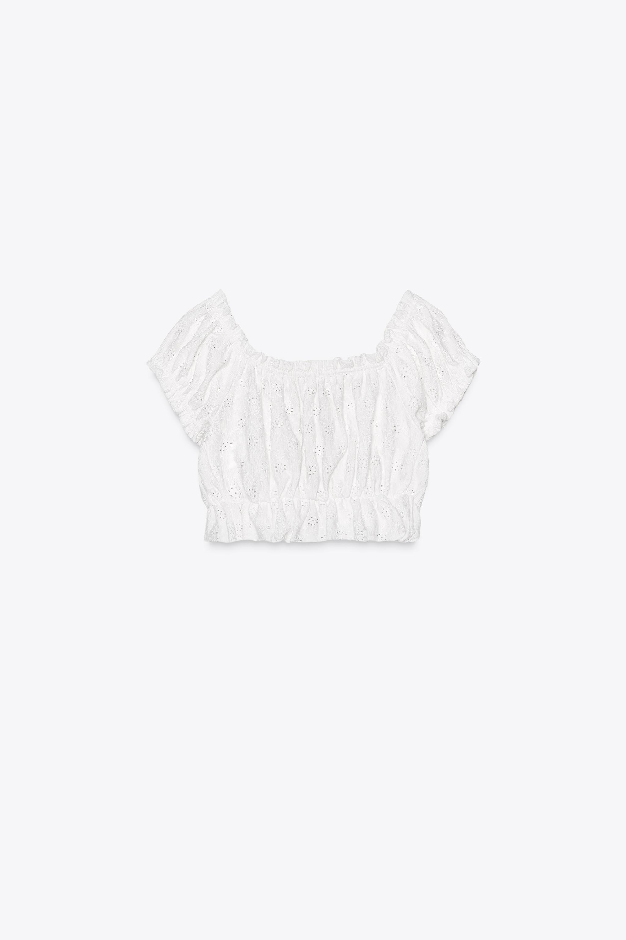 RUFFLED CROP TOP | Zara UK