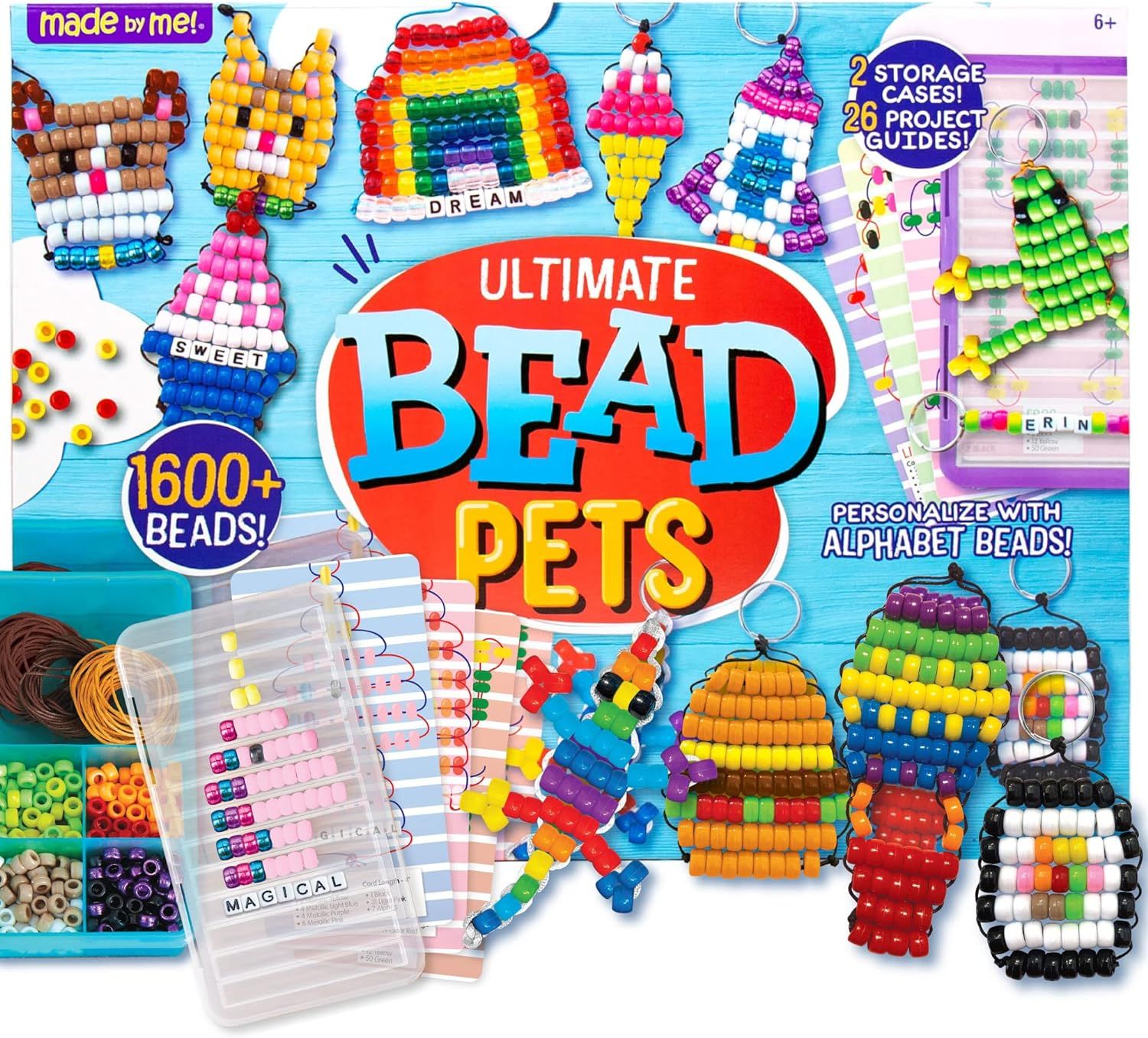 Made By Me Ultimate Bead Pets By Horizon Group USA, Bead Pets Crafts For Kids, Includes Over 1400... | Amazon (US)