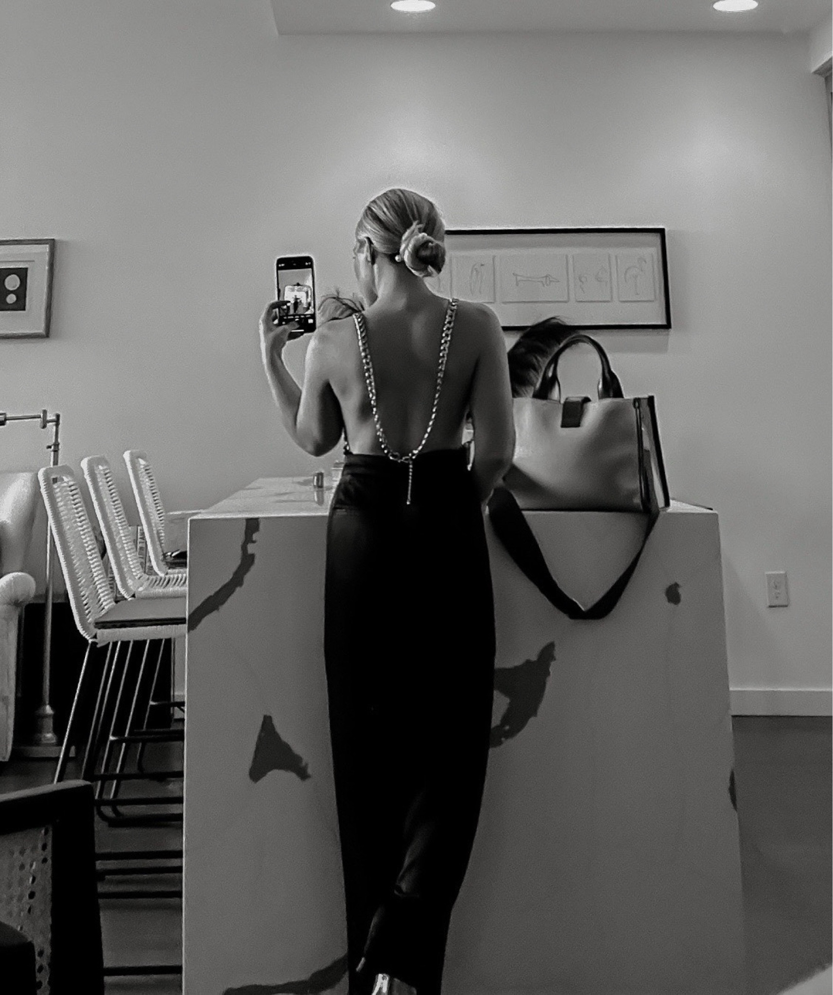 Backless chain bodysuit paired with black satin trousers 🖤 

#LTKStyleTip #LTKSaleAlert #LTKFindsUnder100