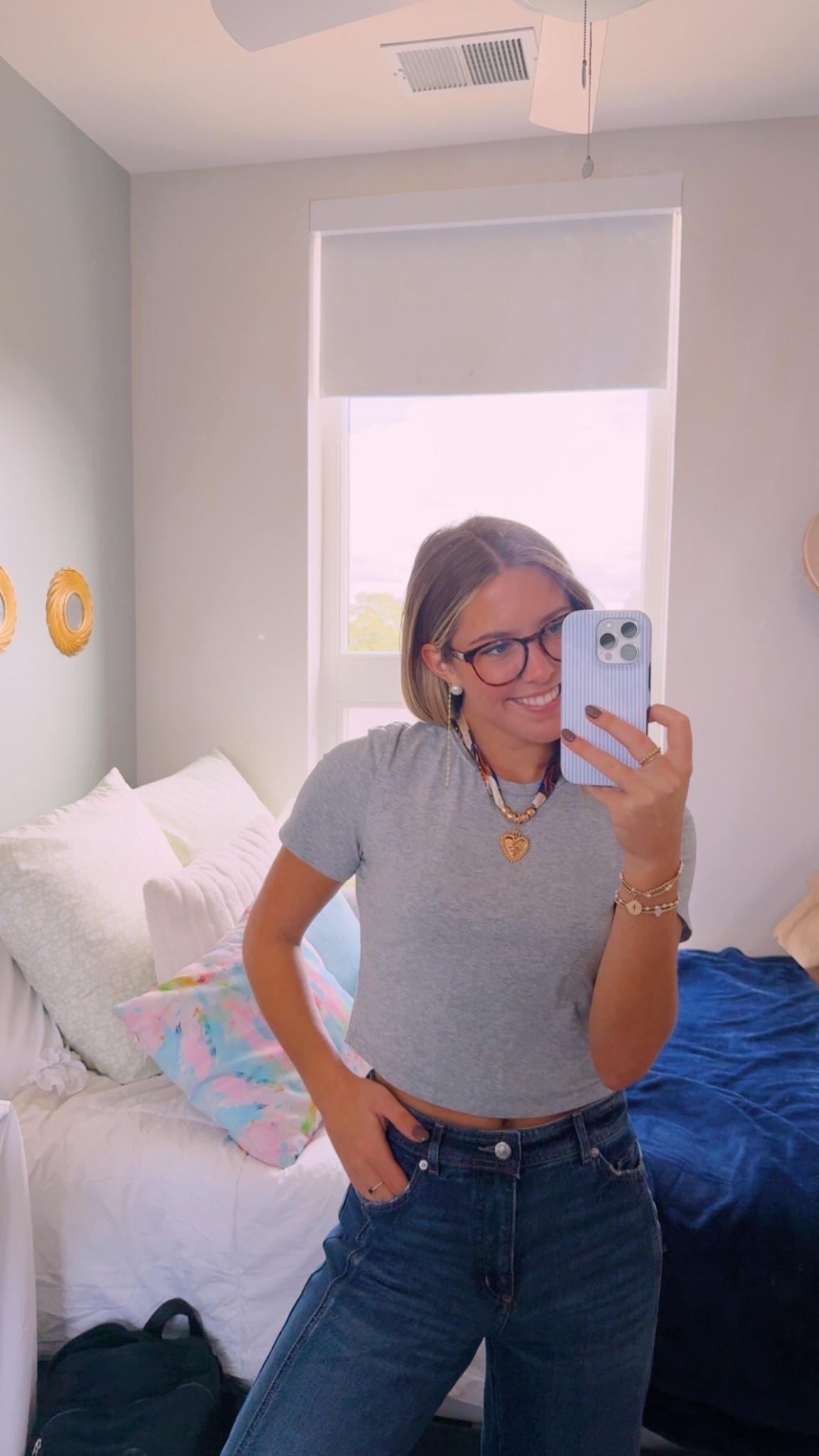 my favorite go to for for work: a grey top with a comfy jean and accessories 

#LTKSeasonal #LTKU #LTKActive