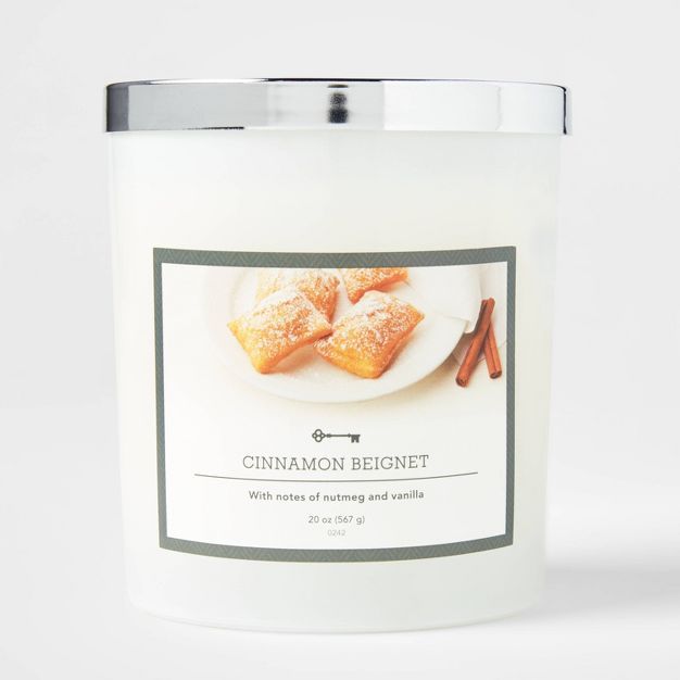 Glass Jar Cinnamon Beignet Candle - Threshold™ | Target