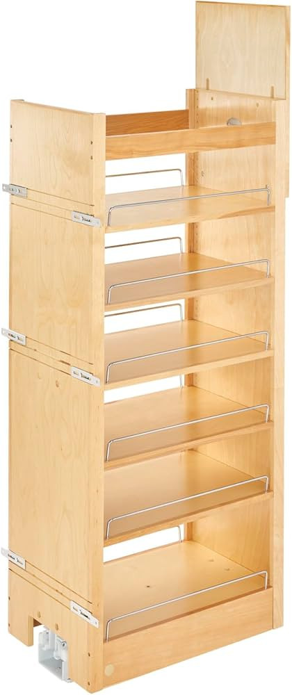 Rev-A-Shelf Wood Tall Cabinet Pull Out Pantry Organizer w/Soft Close | Amazon (US)