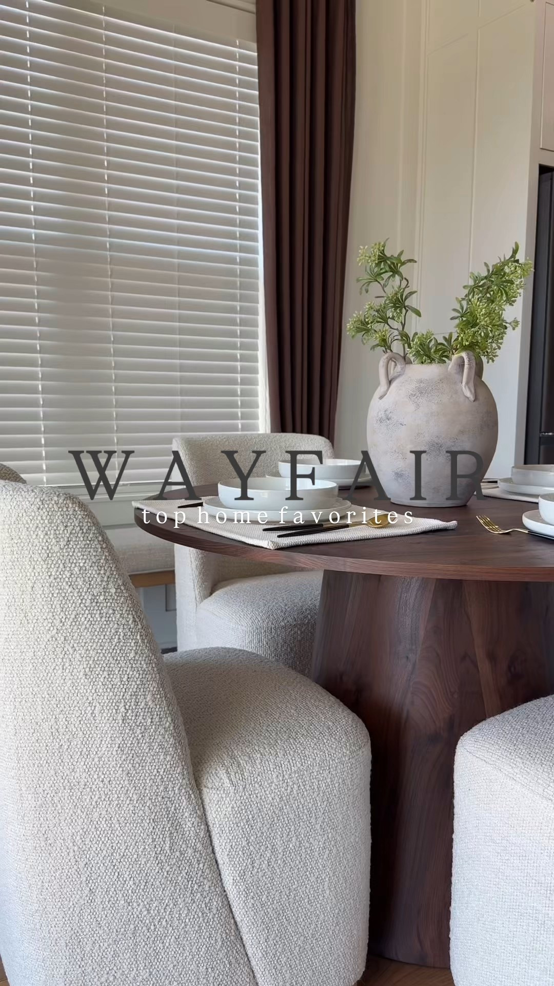 #ad My top 5 Wayfair finds I still love in our home 🤍
 Vases I style year-round, comfy dining chairs, cozy lamps, barstools, and our go-to console table. All pieces that truly elevated our space!

These are part of Wayfair’s 5 Days of Deals right now - Up to 60% off ⏰ 5 days only, ends February 2nd

Everything is linked here while the deals are live!

@wayfair #wayfair #wayfairpartner 


#LTKHome #LTKSaleAlert