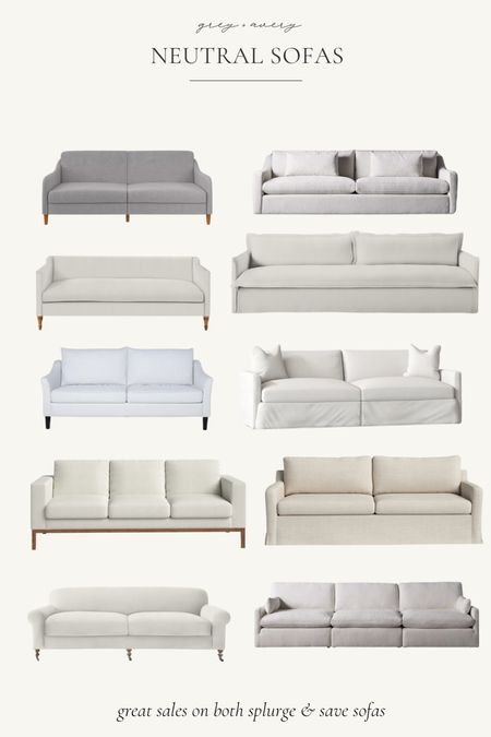 Neutral sofa round-up. Both save & splurge options 

#LTKsalealert #LTKhome