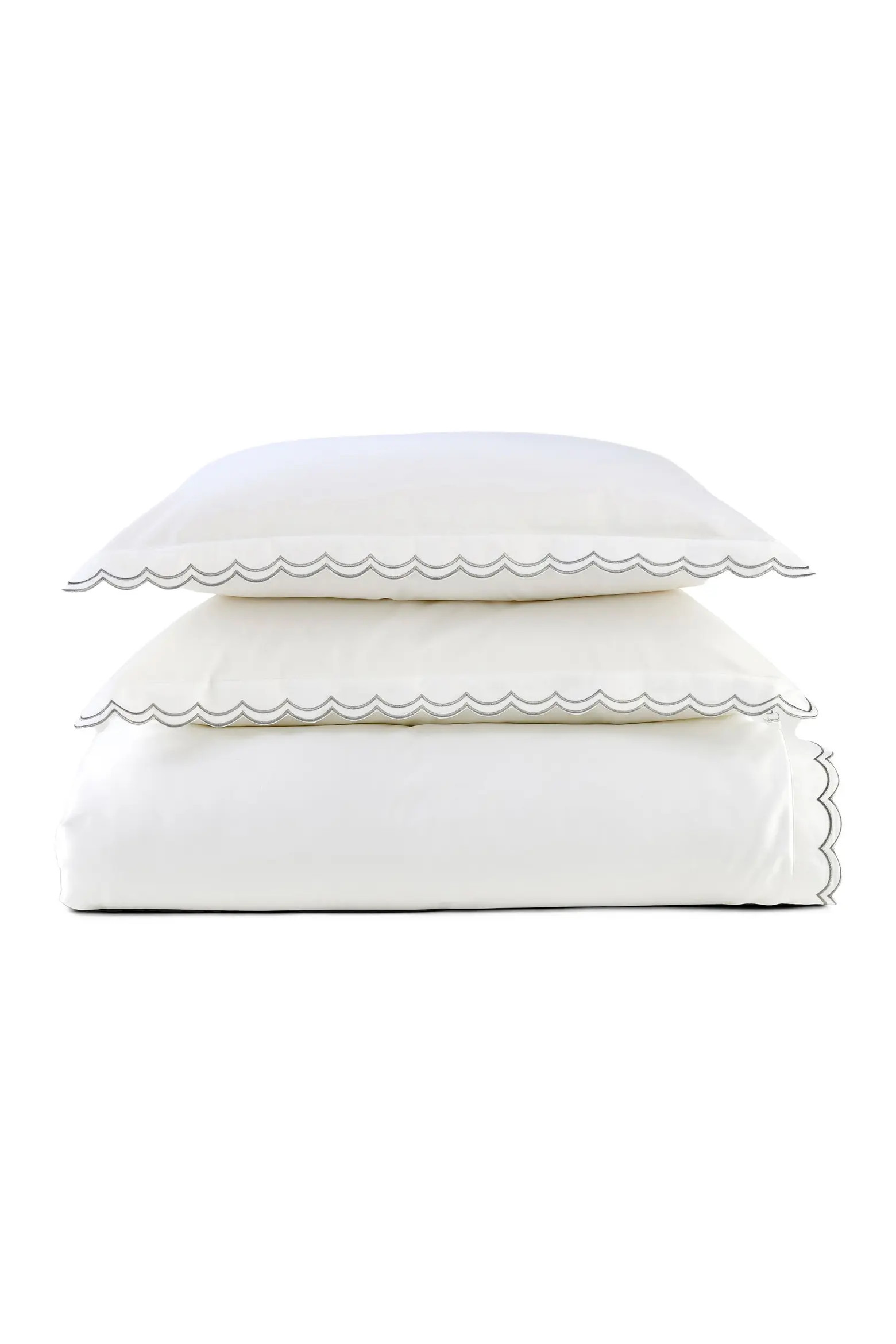 Scallop Edge Luxury Cotton Sateen Duvet Cover Sets | Nordstrom | Nordstrom