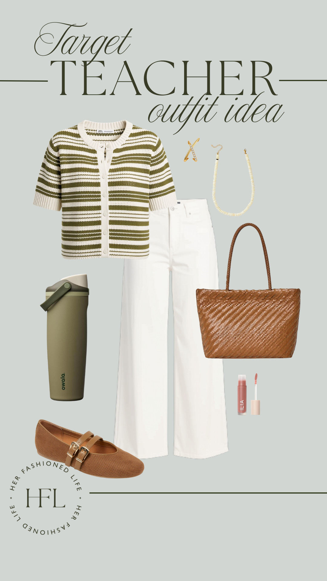 Simple, comfortable, and classroom ready — this striped cardigan and white pants combo from @target is a teacher outfit staple 
#LTKback2school #LTKworkwear #LTKfindsunder50 #liketkit 

 #LTKootd #LTKOver40 #LTKWorkwear