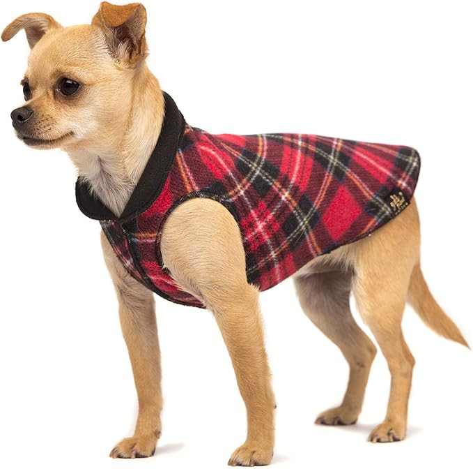 Gold Paw Duluth Double Fleece Dog Coat Pullover – Soft, Warm Dog Clothes, 4-Way Stretch Pet Swe... | Amazon (US)