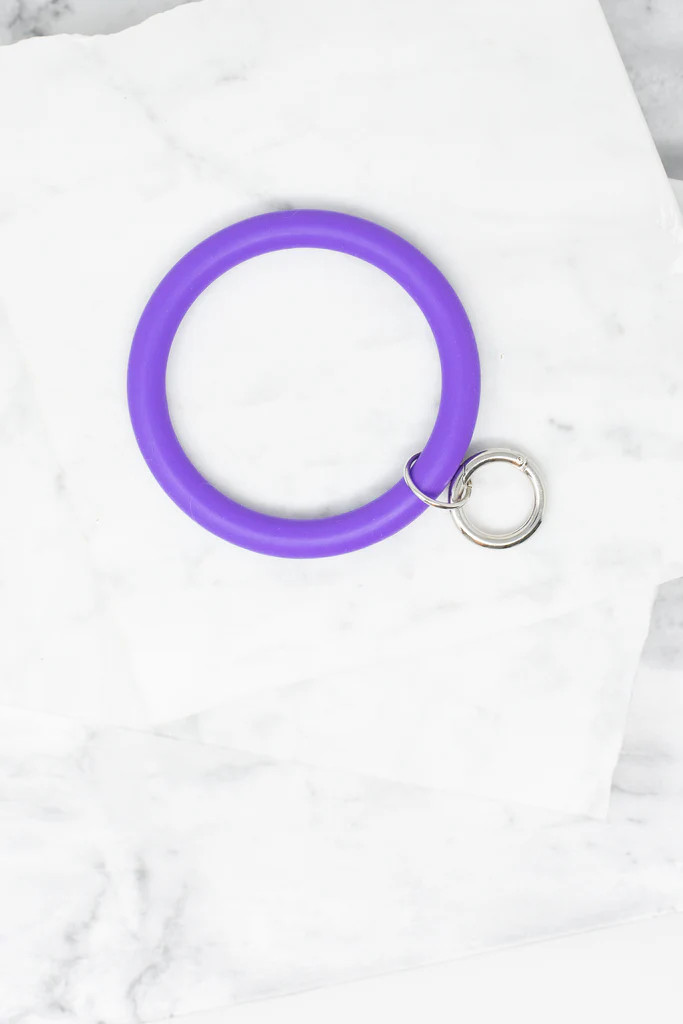 Here For The Fun Purple Bracelet Key Ring | The Mint Julep Boutique