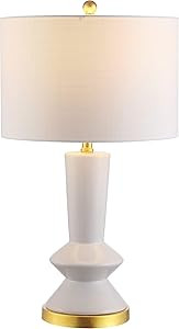JONATHAN Y JYL6607A Ziggy 27" Ceramic/Iron Contemporary Glam LED Table Lamp Bedside Desk Nightsta... | Amazon (US)