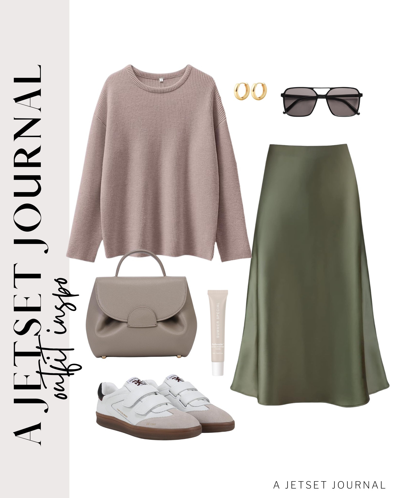 A satin midi skirt is on trend these days! Here's a way you can style it with a long-sleeve sweater and sneakers!
chunky hoop earrings, gold jewelry, makeup favorite, fashion finds, spring fashion, casual look, amazon style, affordable finds, outfit idea, wardrobe refresh, trendy look

#LTKStyleTip #LTKSeasonal #LTKU