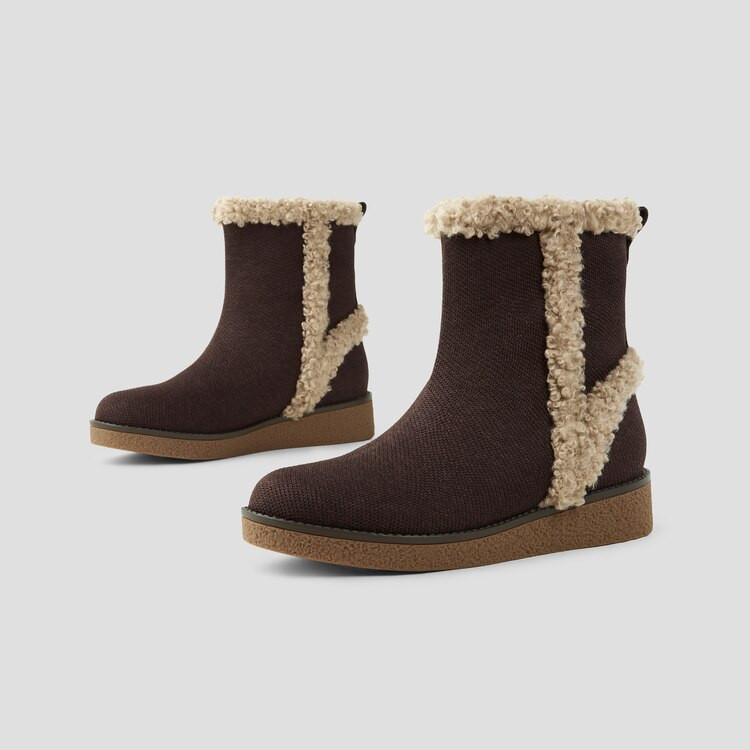 Faux Fur Ankle Bootie | VIVAIA