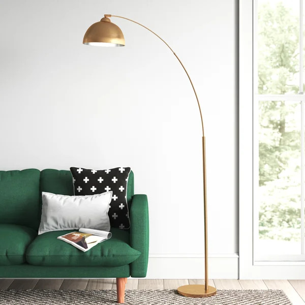 Santori 79'' Chrome Arched Floor Lamp | Wayfair North America