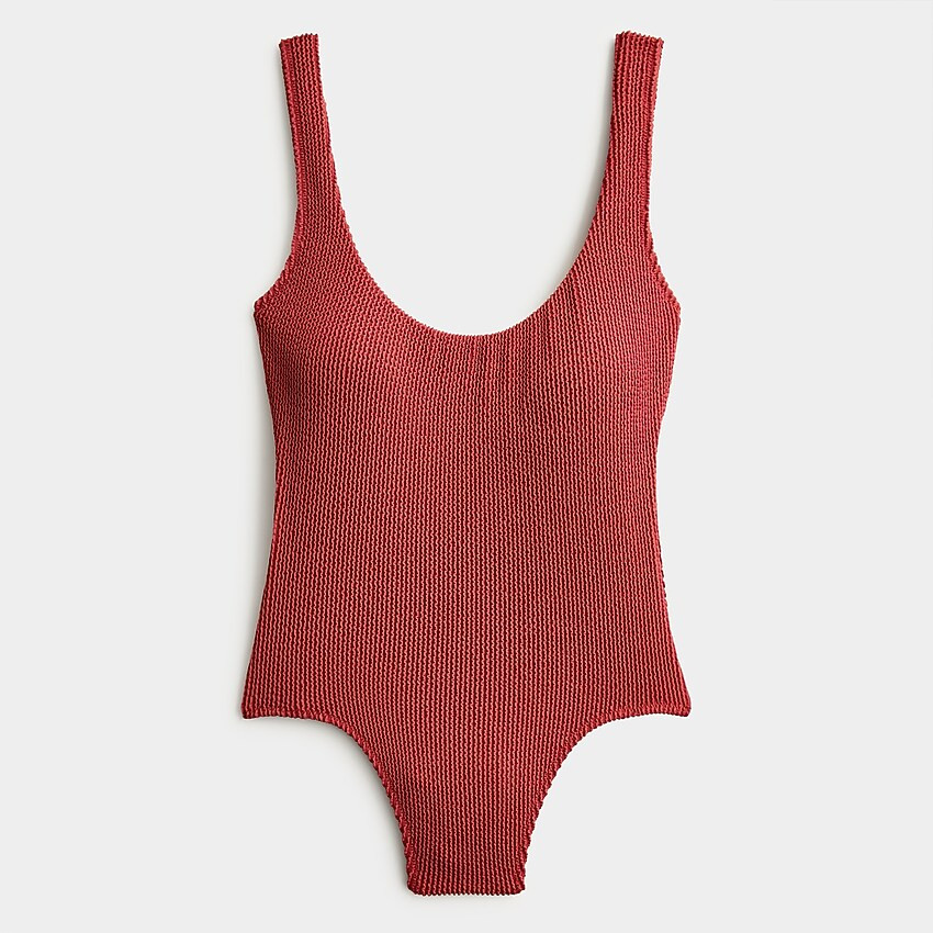 Scrunchie classic scoopneck one-piece | J. Crew US