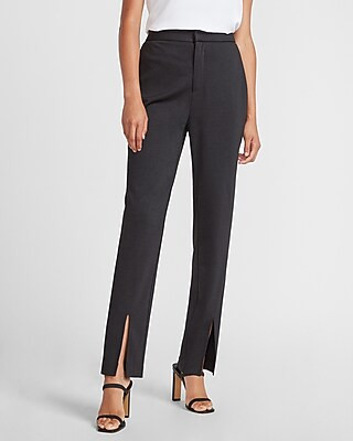 Ladygang High Waisted Slit Front Ankle Pant | Express
