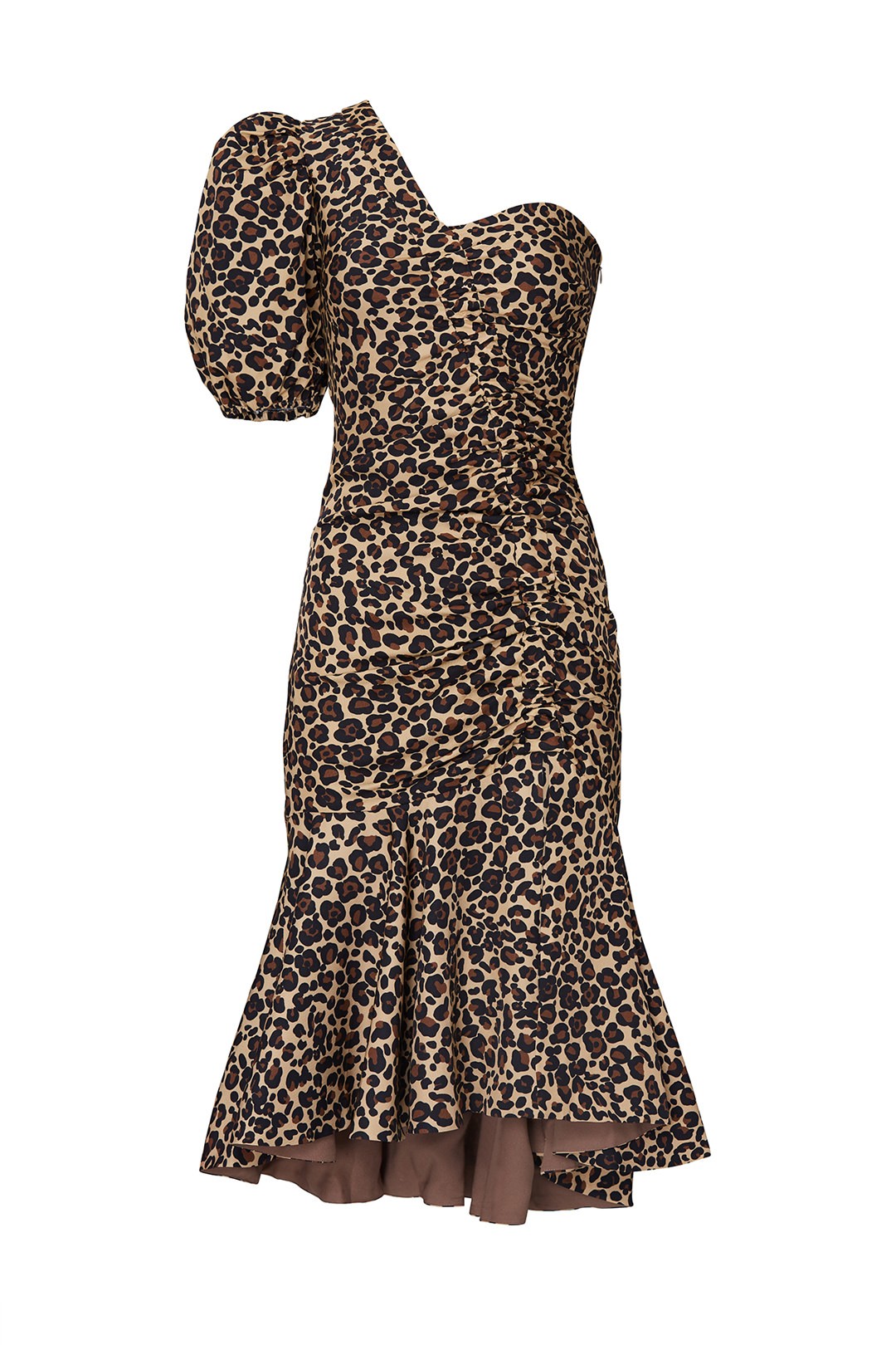 One Sleeve Leopard Dress | Rent The Runway
