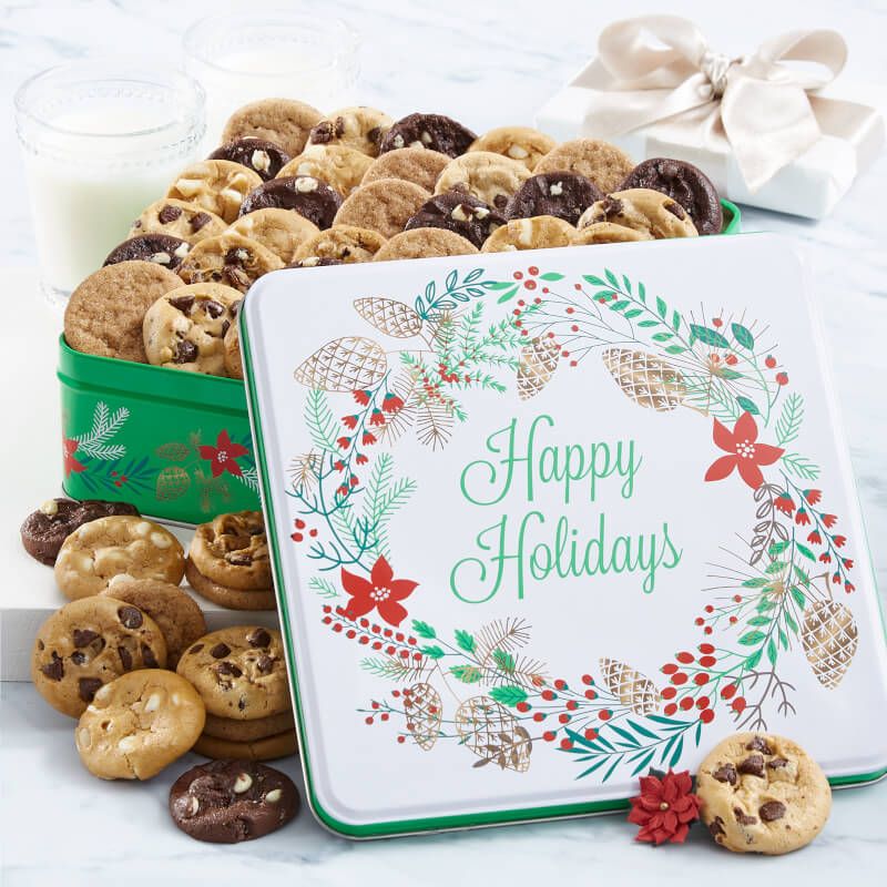 Happy Holidays 60 Nibblers® Tin

       5.0 star rating   1 Review | Mrs. Fields