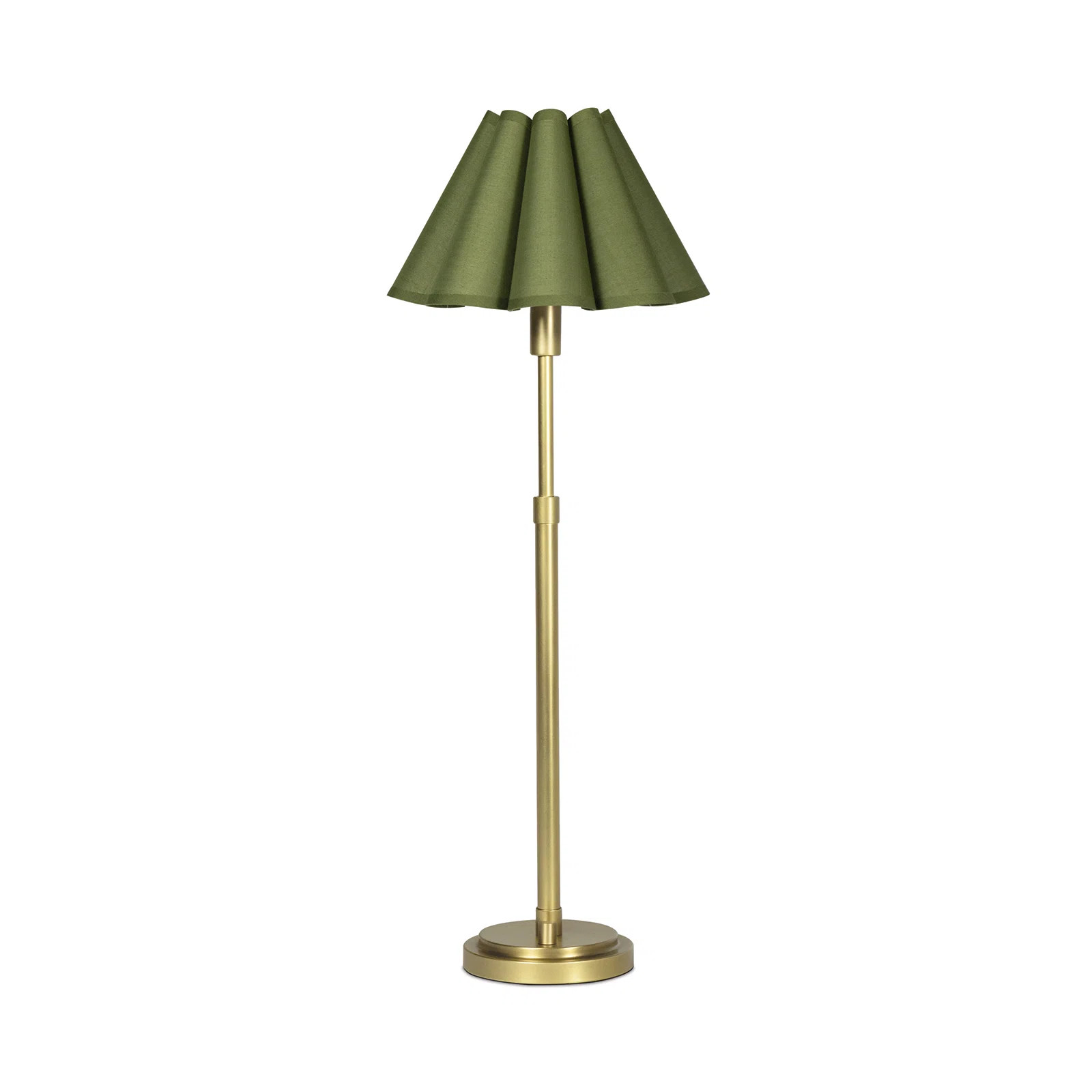 Polly Buffet Lamp (Brass with Scalloped Shade) | Wayfair North America
