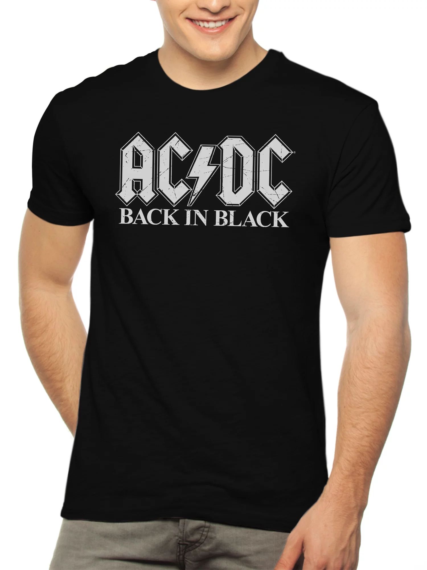 Acdc Back In Black Men's and Big Men's Graphic T-shirt | Walmart (US)