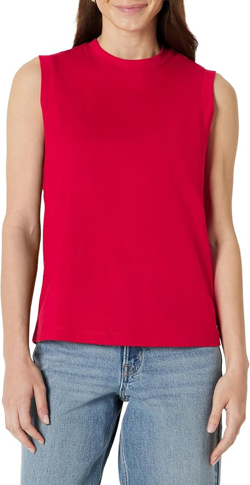 Amazon Essentials Women's Relaxed-Fit Cotton Muscle Tee | Amazon (US)