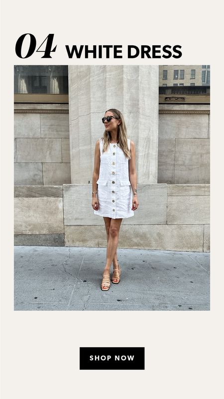This little white dress is perfect for summer! It’s linen which makes it so breathable and can be dressed up with heels for workwear! I’m wearing a size small  #fashionjackson #whitedress

#LTKFind #LTKstyletip #LTKworkwear