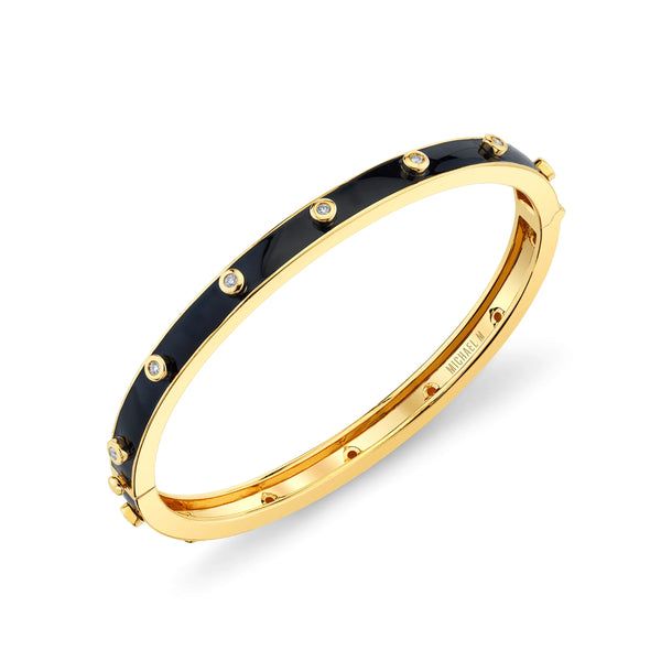 Chroma Extruded Bezel Bangle | Michael M. Collection