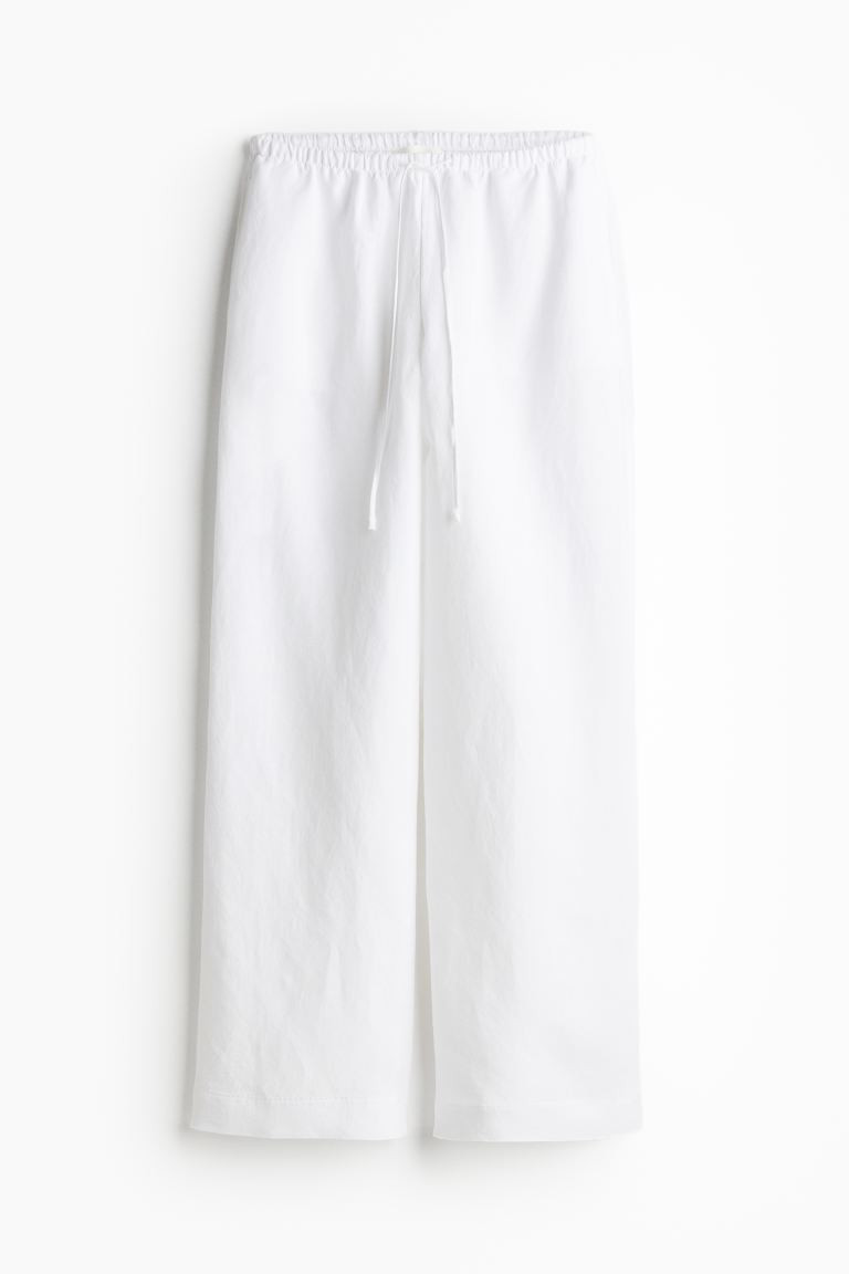 Linen-blend trousers | H&M (UK, MY, IN, SG, PH, TW, HK)